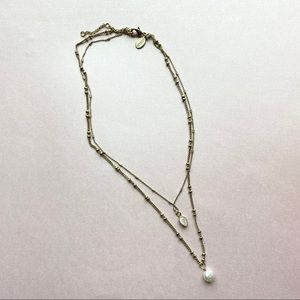Express Double chain Pearl Necklace
